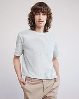 Short-Sleeve Crew-Neck Tee with Chest Pocket