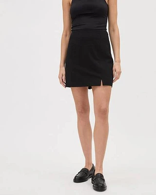 Jupe Courte Noire Coupe à Taille Haute