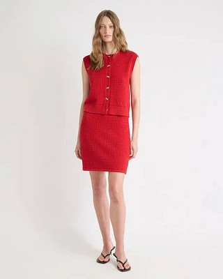 Mini-Skirt with Pointelle Stitches