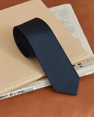 Regular Solid Navy Tie