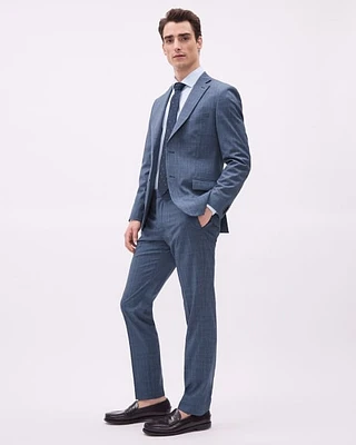 Slim-Fit Checkered Suit Pant