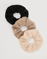 Cable-Knit Scrunchies