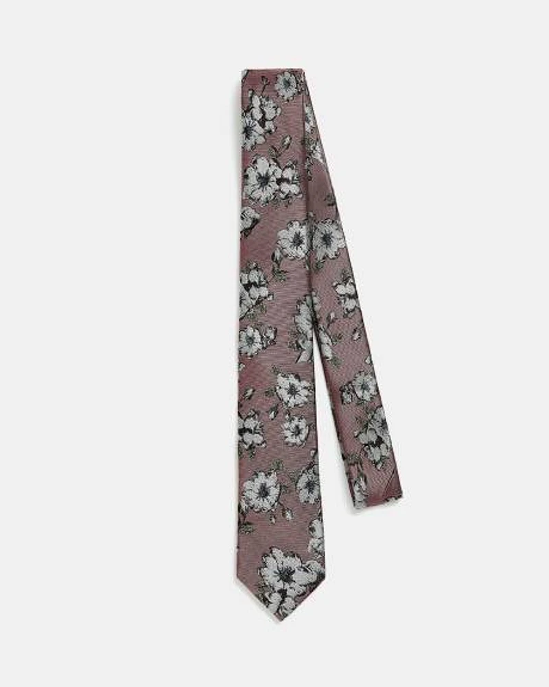 Bold Floral Skinny Tie