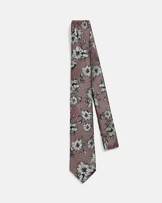 Bold Floral Skinny Tie