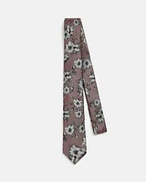 Bold Floral Skinny Tie