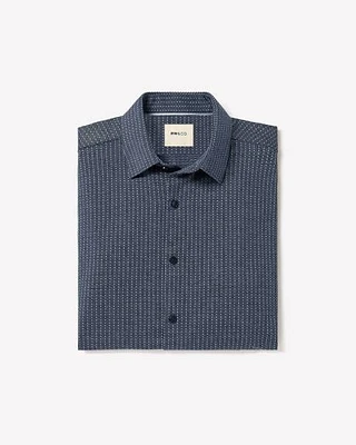 Slim-Fit Knit-Like Dress Shirt