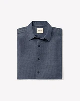 Slim-Fit Knit-Like Dress Shirt