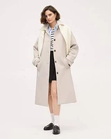 Twill Trench Coat with Shirt Collar