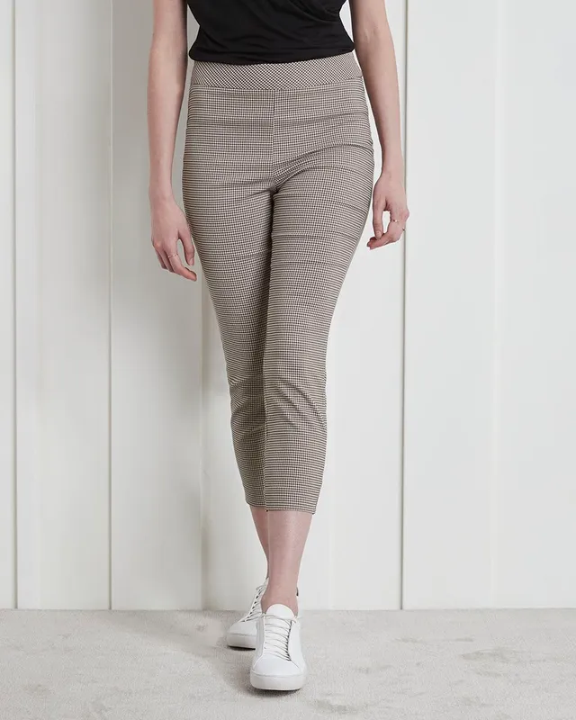 High-Waist Tapered Leg Paperbag Pant