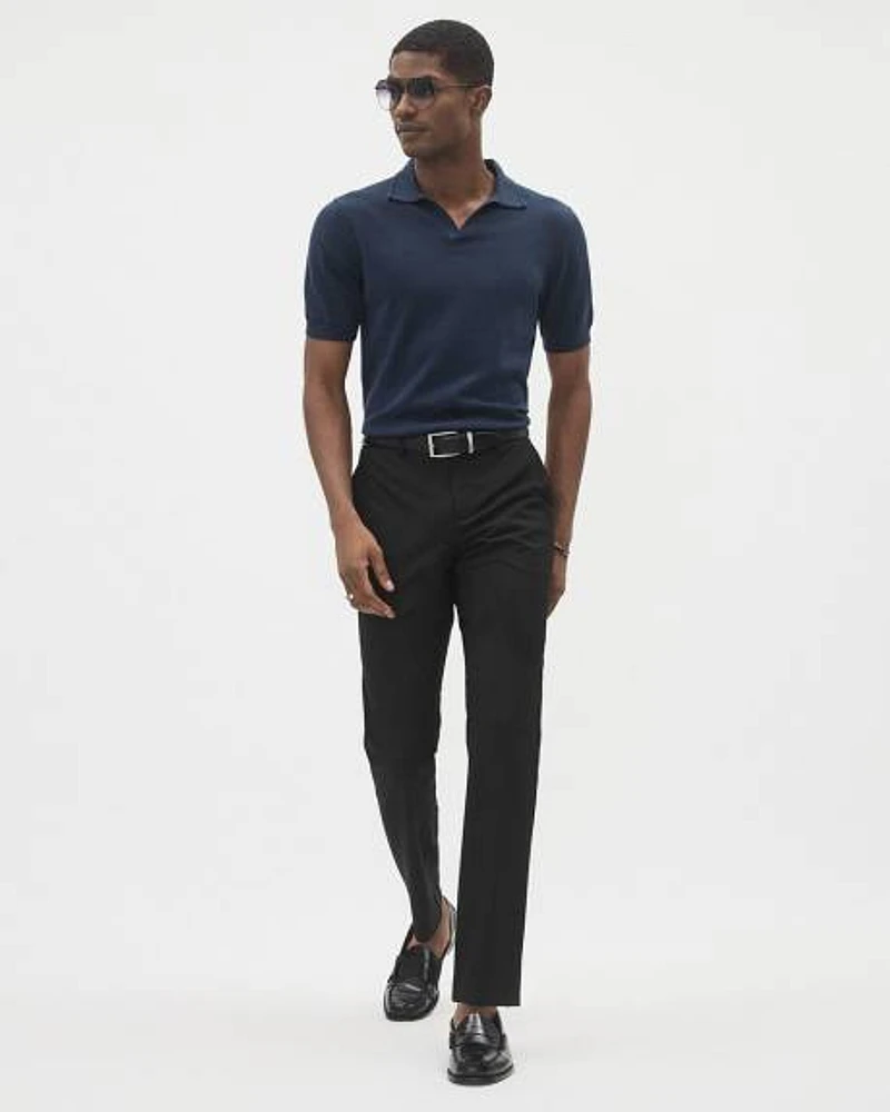 Black Tailored-Fit City Pant