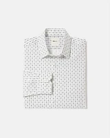 Tailored-Fit Dress Shirt with Petal Pattern