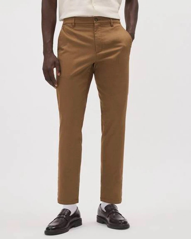 Slim-Fit Cropped Chino Pant