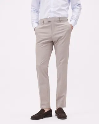 RW&CO. - Slim-Fit Taupe Suit Pant Silver Cloud