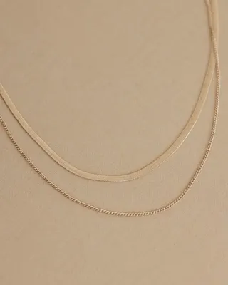 RW&CO. - Short Double-Chain Necklace - Gold - 1SIZE