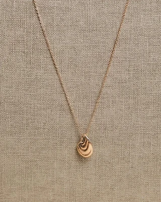 Long Necklace with Shell Pendant