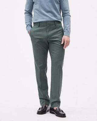 Tailored-Fit Green Suit Pant