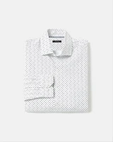 Dotted Two-Tone Slim-Fit Dress Shirt