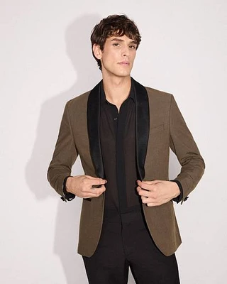 Slim-Fit Bronze Tuxedo Blazer