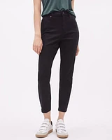 Black High-Rise Cropped Natalie Jegging