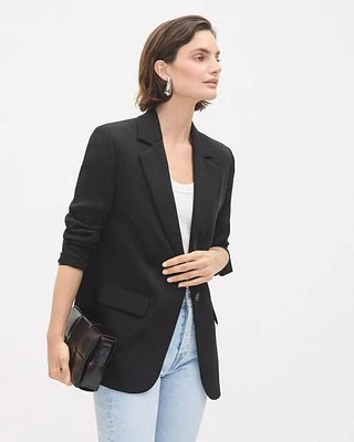 Loose Satin Blazer