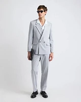 Relaxed-Fit Light Grey Suit Pant