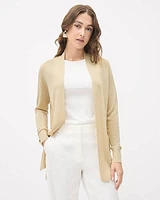 Long-Sleeve Light Open Cardigan