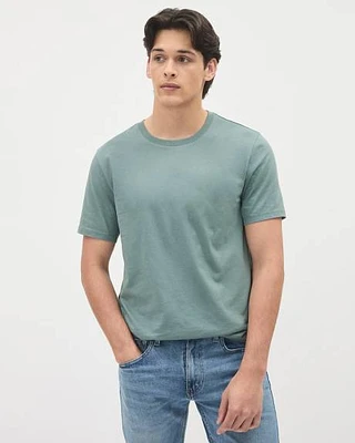 Short-Sleeve Crew-Neck Solid Tee