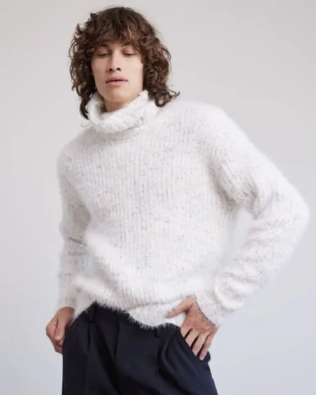 White Turtlenecks for Men