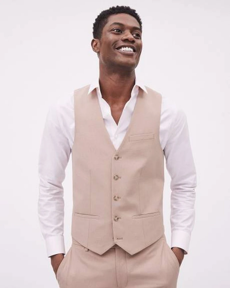 Muted Pink Suit Vest