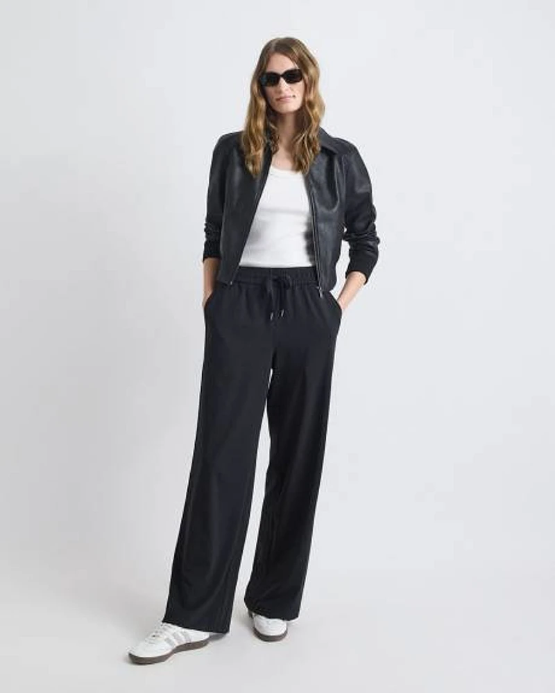 High-Rise Wide-Leg 4-Way Stretch Pant