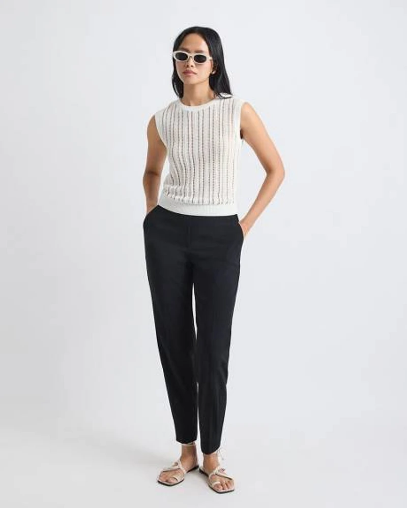 Mid-Rise Tapered-Leg Flowy Jogger Pant