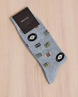 Socks with Discs and Cassettes