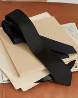 Regular Black Solid Tie