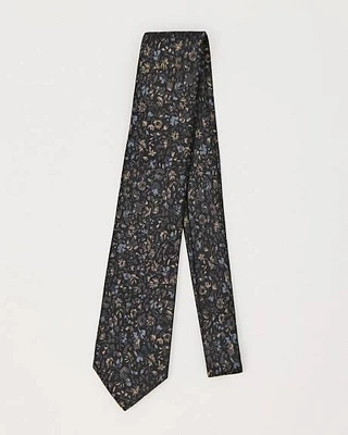 Regular Tie with Floral Pattern