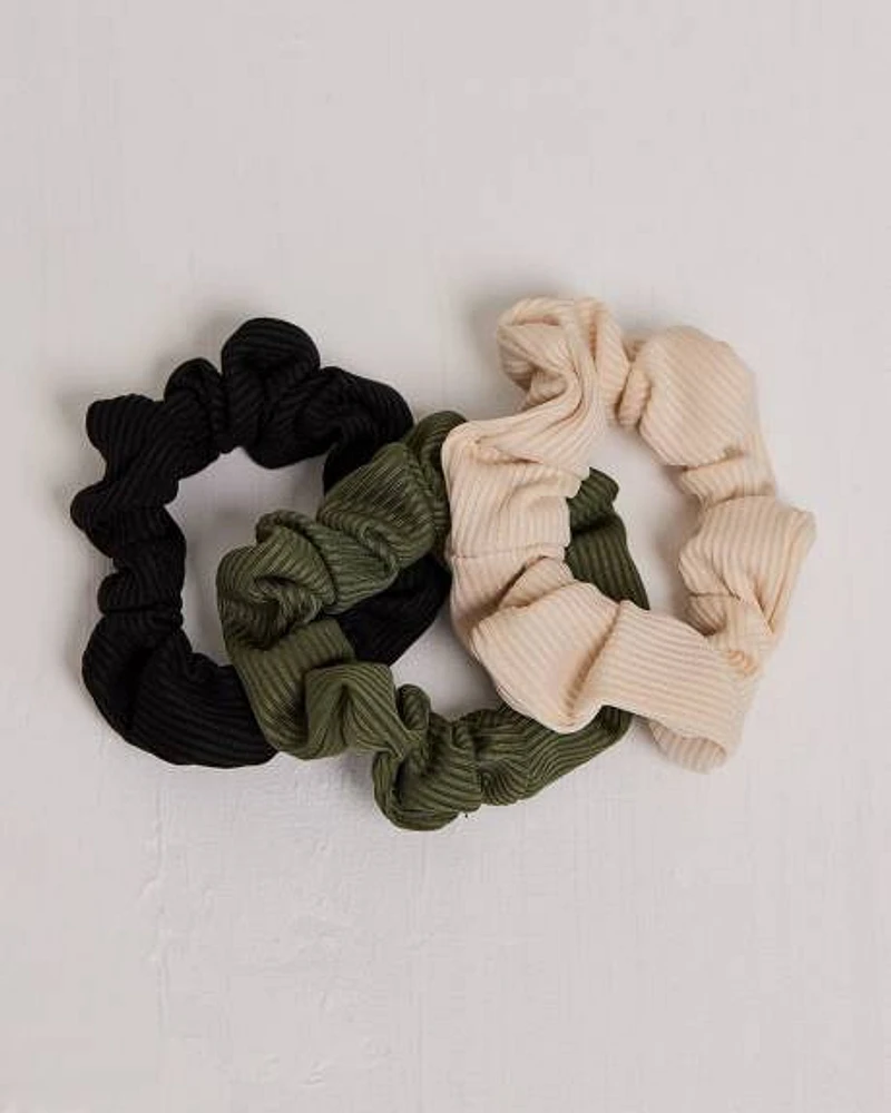 Ribbed Scrunchies