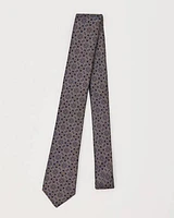 Regular Tie with Geometric Pattern