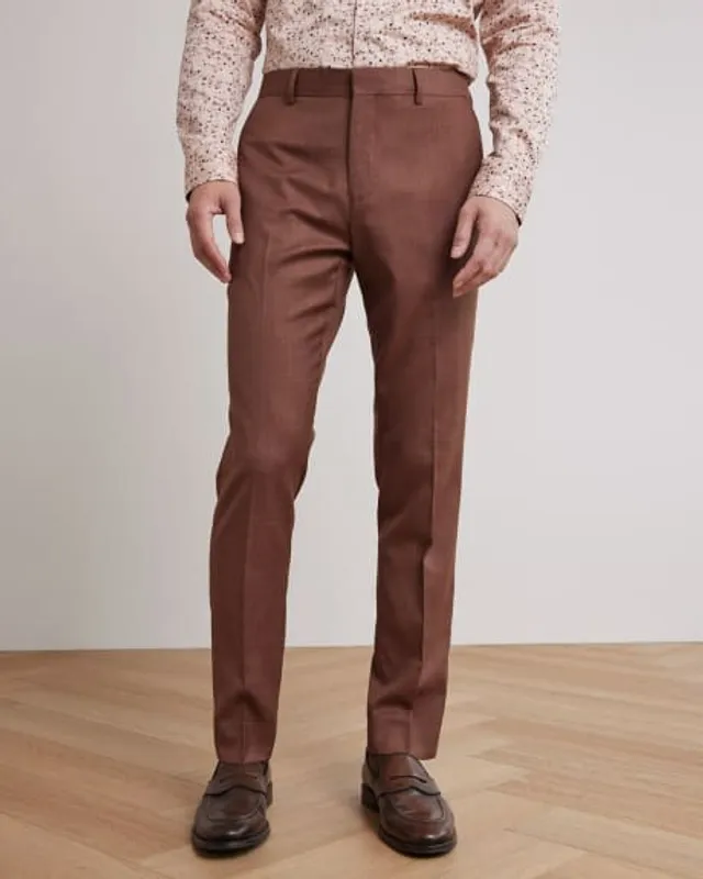 Slim-Fit Brushed Suit Pant