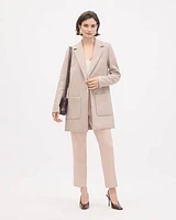 One-Button Wool Jacket