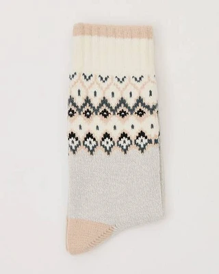 Super-Soft Socks with Apres-Ski Pattern