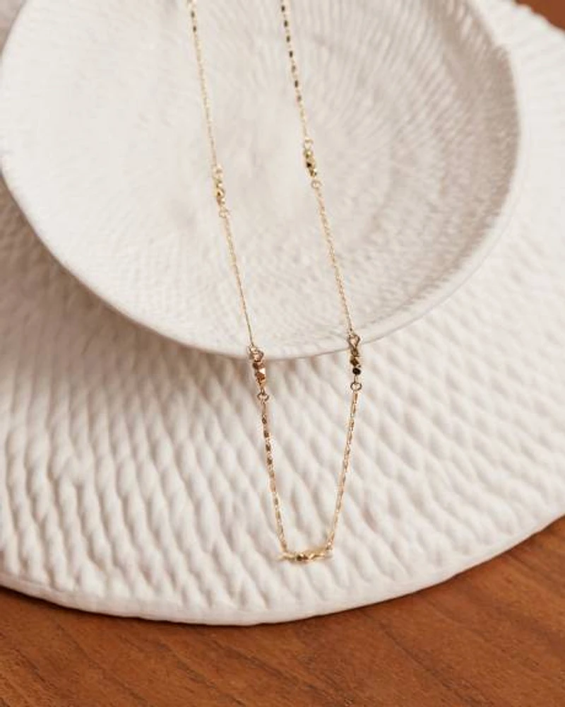 Long Delicate Chain Necklace