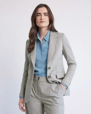 RW&CO. - Fitted Two-Button Taupe Blazer Mix