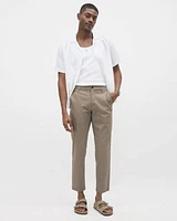 Slim-Fit Cropped Chino Pant