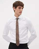 Solid Brown Skinny Tie