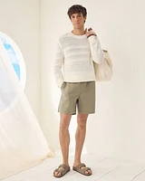 Short with Elastic Waistband and Drawstring