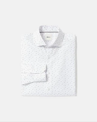 Chemise Habillée à Coupe Régulière Micro Imprimé Géométrique