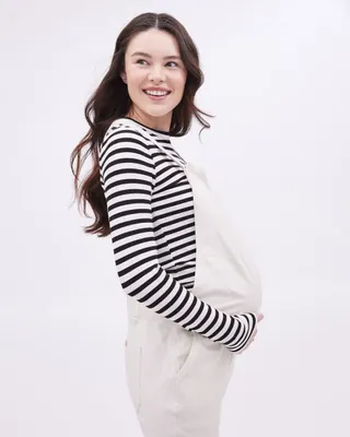 Relaxed-Fit Knit Overalls