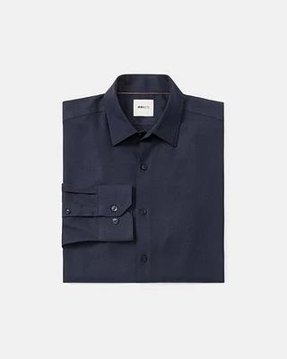 Slim-Fit Knit-Like Dress Shirt