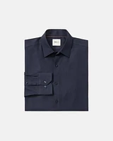 Slim-Fit Knit-Like Dress Shirt