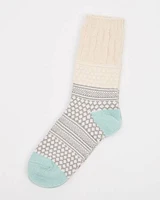 Super-Soft Socks with Fair Isle Pattern