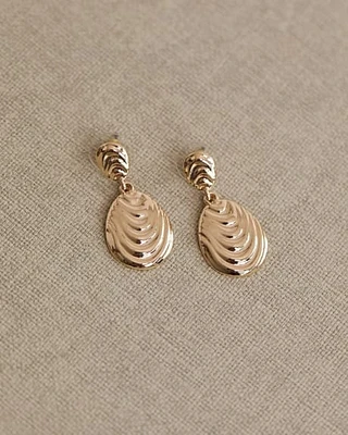 Abstract Shell Pendant Earrings